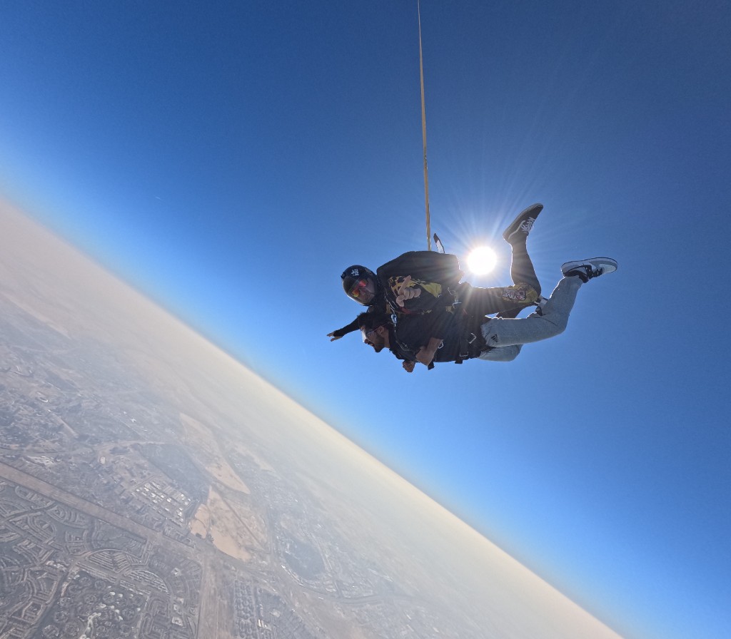 Keyur Kshirsagar skydiving